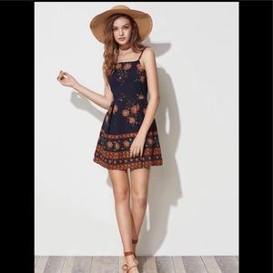 floral print cami sundress